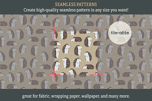 24 NURSERY ANIMALS Seamless Patterns