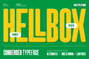 Hellbox Bold Condensed Display Sans, a Serif Font by Creatype Studio (Thumbnail 1 of 10)