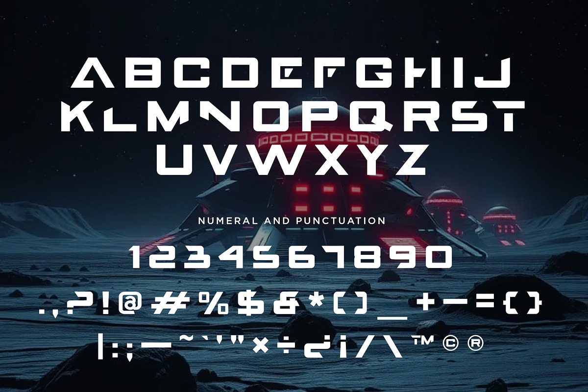 Luminas Sci-fi Futuristic Sans Font, a Sans Serif Font by SpiralShare Digital (Photo 2 of 4)