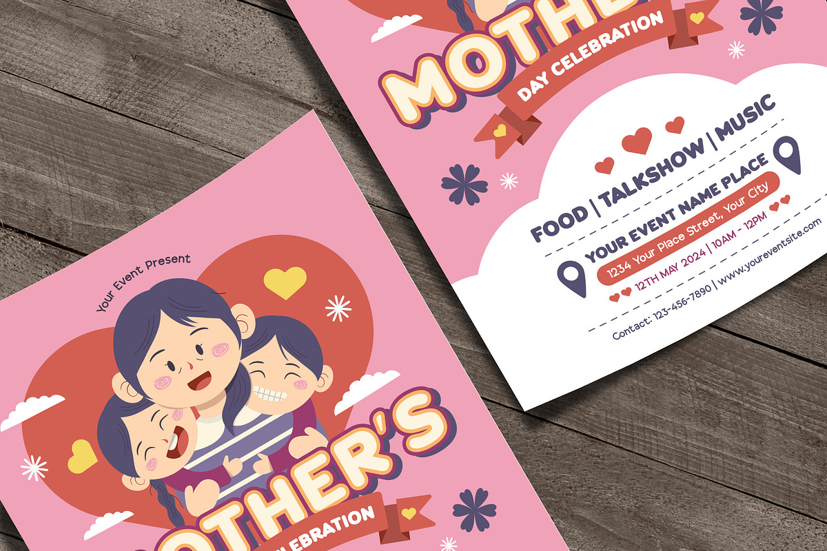 Mother's Day Celebration Flyer, a Flyer Template by Huge Dream Studio (Photo 2 of 5)