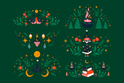 Witchy Christmas Illustrations, a Seasonal Illustration by The Creative Butternut (Thumbnail 3 of 9)