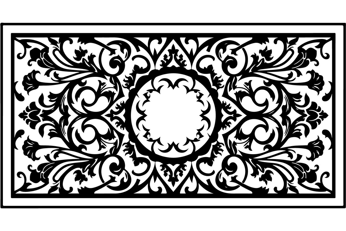 Vintage Ornamental Panel Frame, a Decorative Illustration by Designer_Momina (Photo 13 of 21)