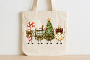 Christmas Doodles Characters PNG, a Seasonal Illustration by CraftArtStudio (Thumbnail 2 of 4)