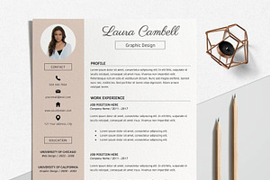 Resume With Photo Template Bundle