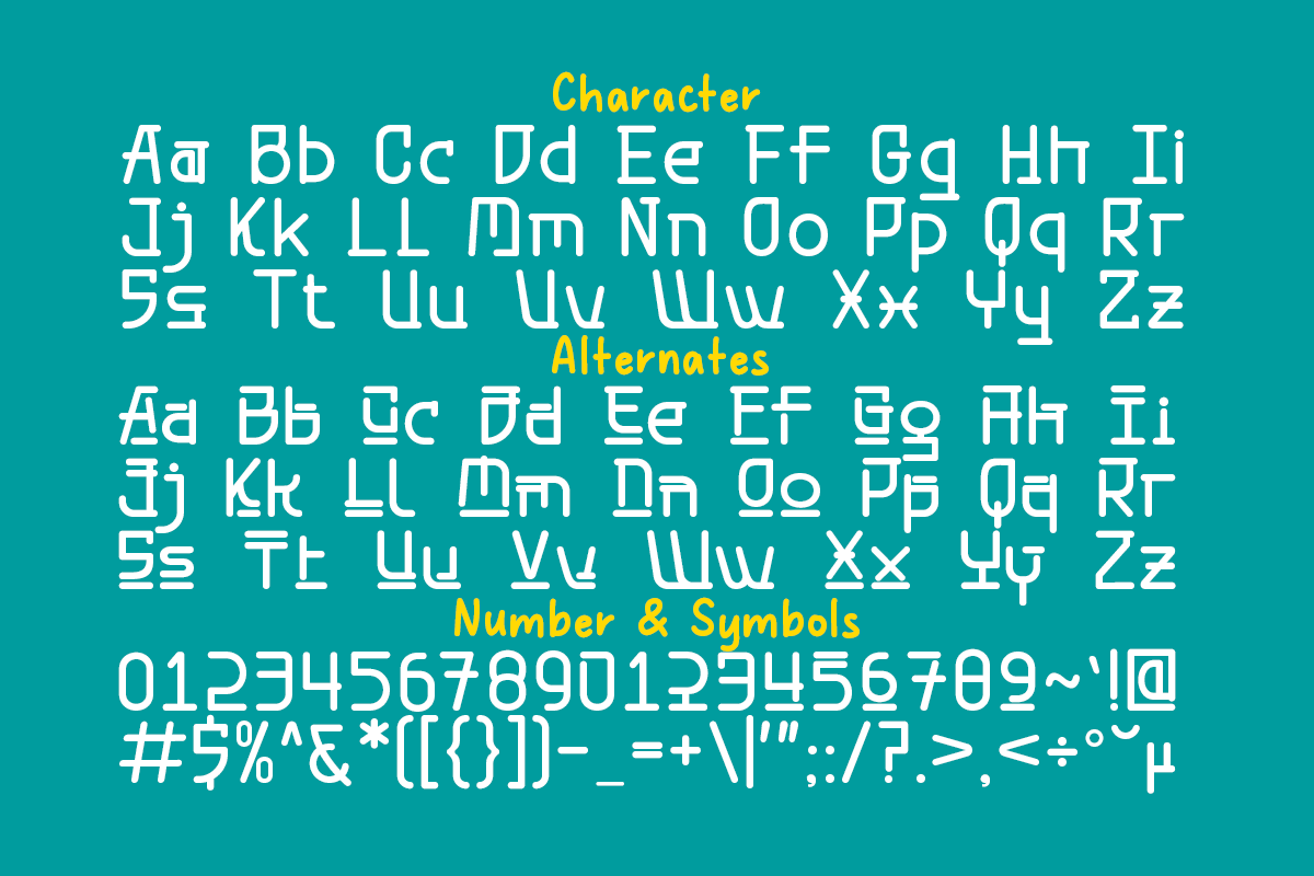 Seongal - 4 Korean Display Typeface, a Handwritten Font by Pandeka Studio (Photo 9 of 9)