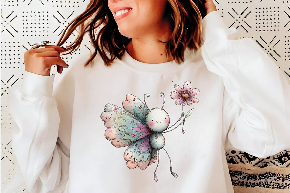 Whimsical Spring Butterfly Clipart, an Illustration by SinaCreation (Photo 8 of 9)