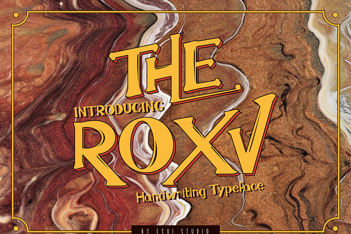 The Roxv, a Font by Esui Studio (Photo 1 of 3)