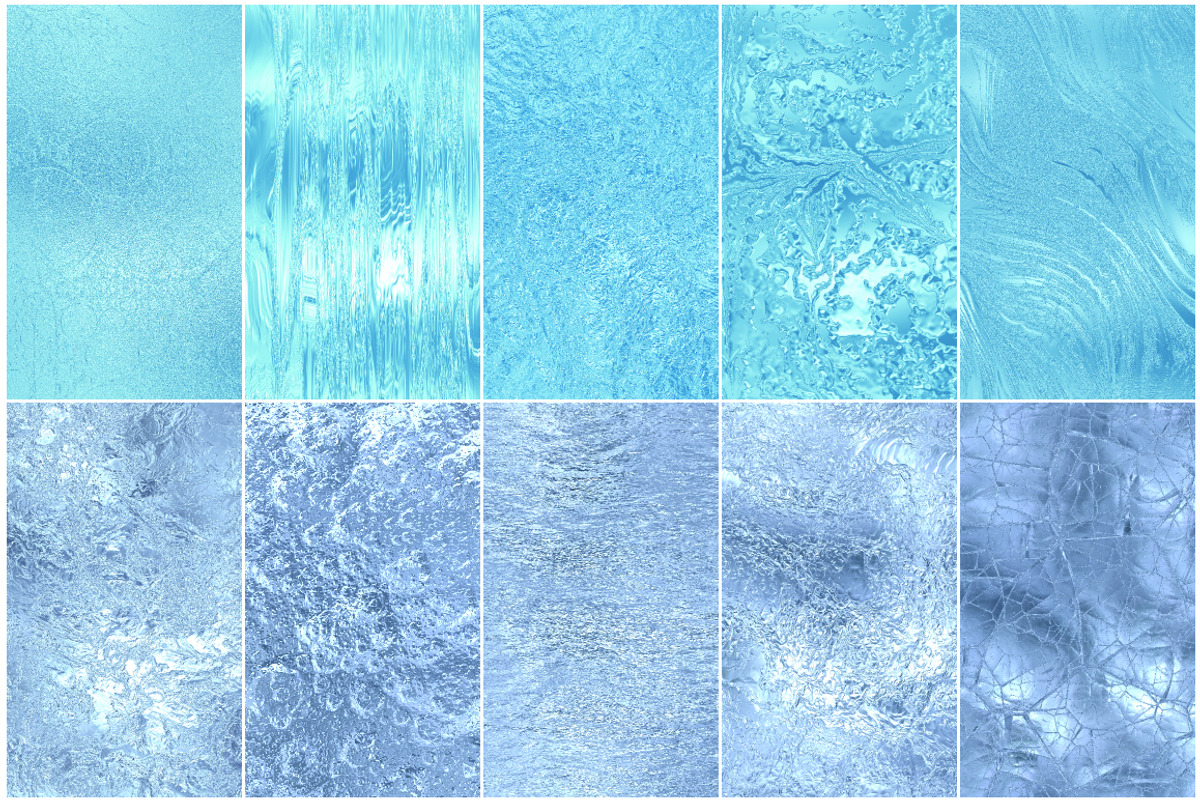 50 Seamless Ice Patterns Bundle preview 4