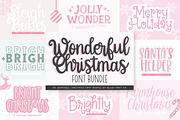 WONDERFUL CHRISTMAS Font Bundle, a Script Font by Blush Font Co. (Thumbnail 1 of 8)