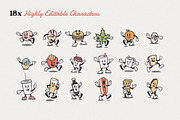 Food Friends Vintage Mascots & Logos, a Food Illustration by Staple. (Thumbnail 4 of 8)