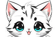 Procreate Cute Chibi Cats Stamps, a Brush Add-On by OneBerryCreations (Thumbnail 6 of 7)
