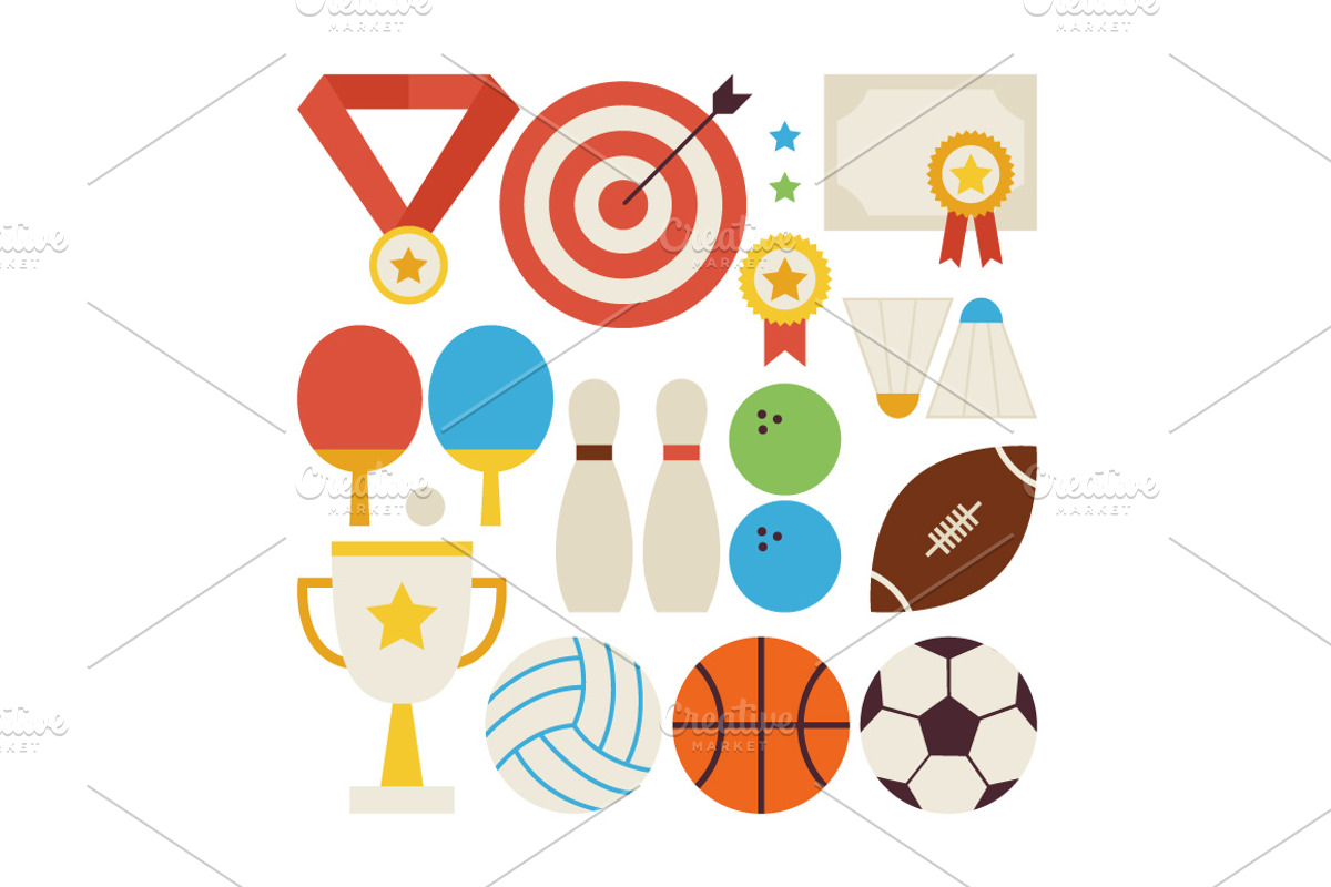 Sport Competition Flat Infographics, a Healthcare Illustration by Anna_leni (Photo 4 of 4)