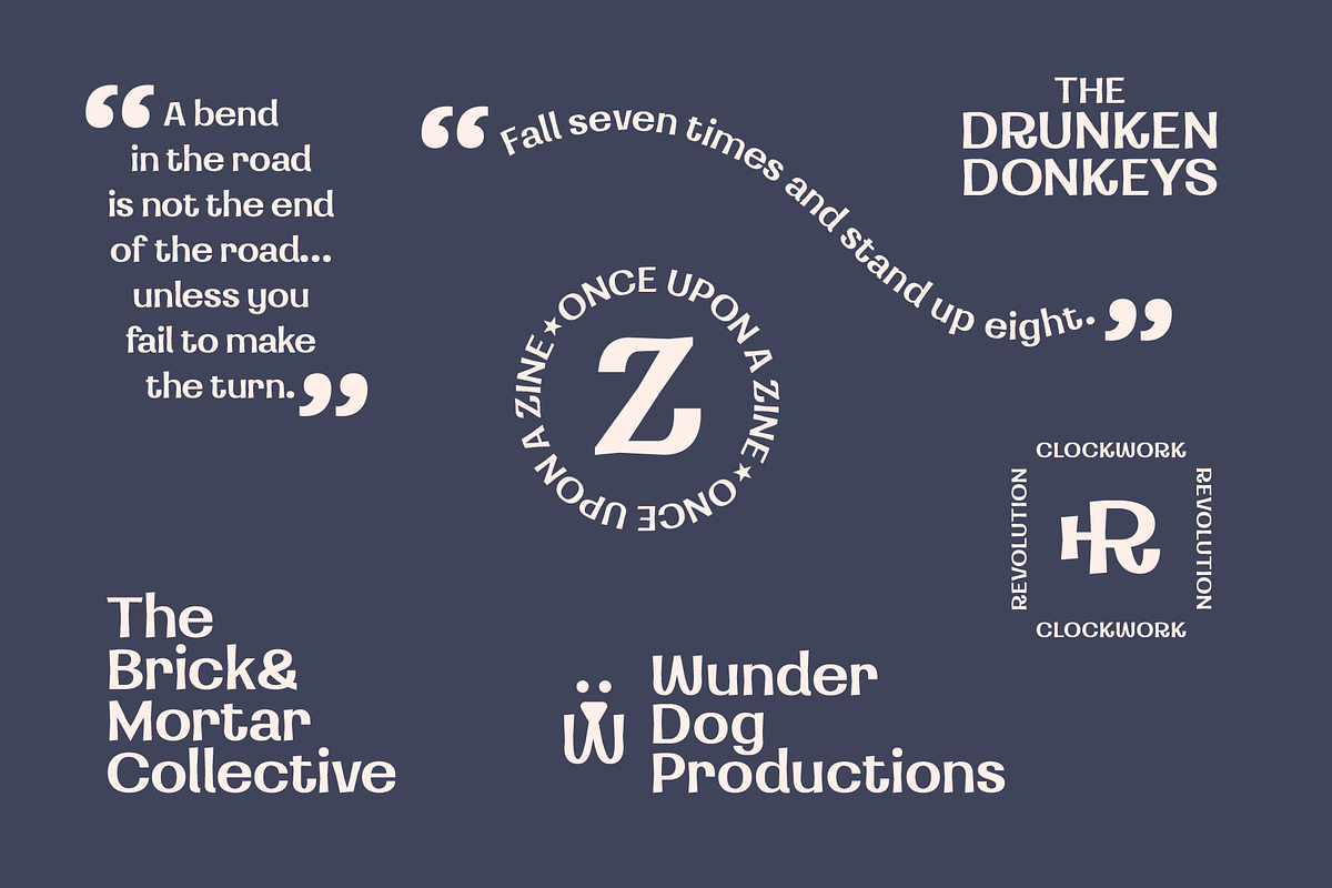 Razzle Sans | A Whimsical Sans Serif, a Sans Serif Font by Ayca Atalay (Photo 2 of 5)