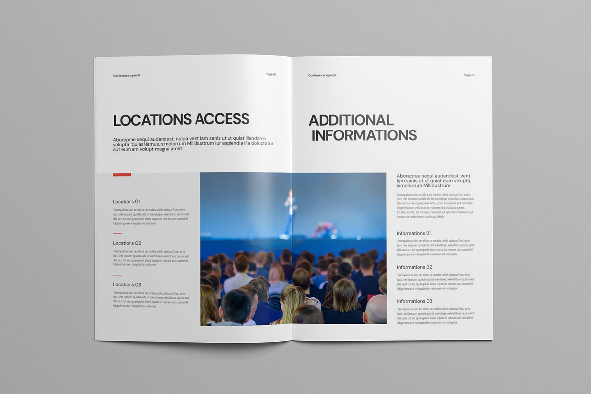 Conference Agenda Canva Template, a Brochure Template by Pixelpick (Photo 5 of 9)