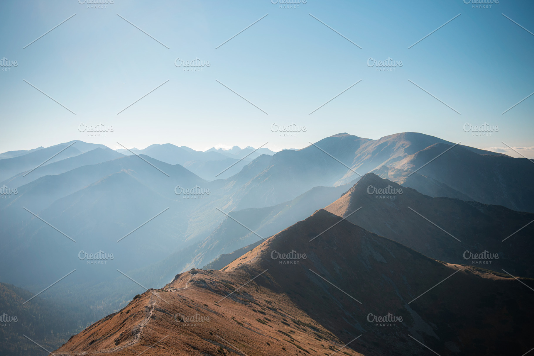 Mountain panorama of the Tatra Mountains from Kasprowy Wierch, a Nature Photo by Olena Rudo