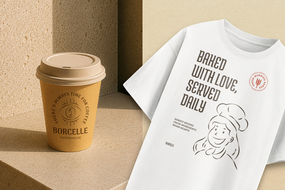 Whimsical Cafe & Bakery Branding Kit, a Branding & Logo Template by Vasya Kobelev (Photo 18 of 19)