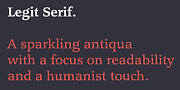 Legit Serif, a Serif Font by Finaltype (Thumbnail 4 of 11)