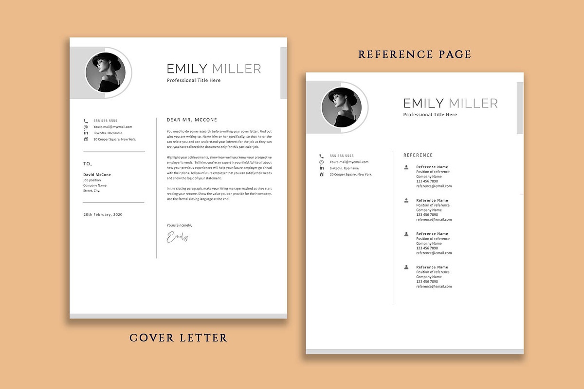 Modern, Creative Resume Template, a Resume Template by VictoriousVita (Photo 6 of 8)