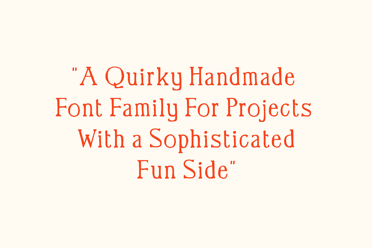 Quarterly - Quirky Handwritten Font, a Serif Font by Tom Chalky (Photo 7 of 10)