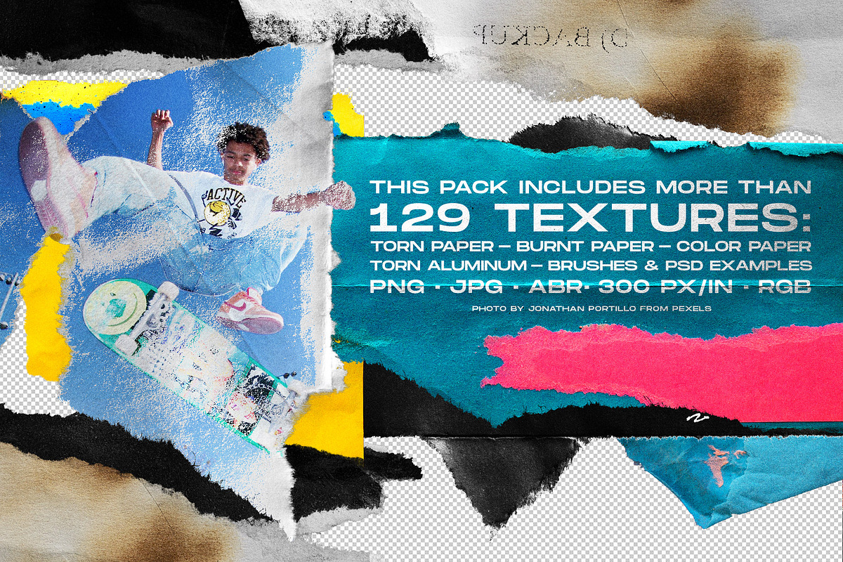Ripped Paper Textures for Photoshop, a Texture Graphic by Visual Fear (Photo 3 of 6)