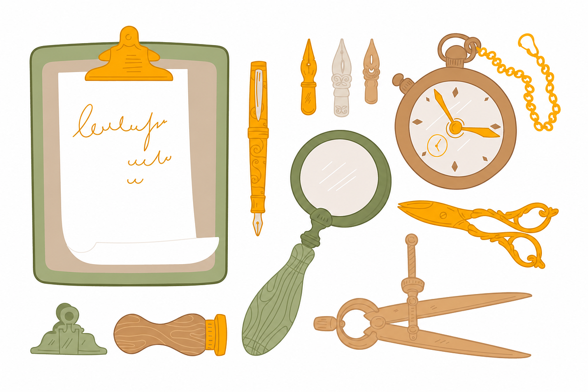 Planner & Stationery Clipart, an Education Illustration by Anna Studio (Photo 9 of 11)