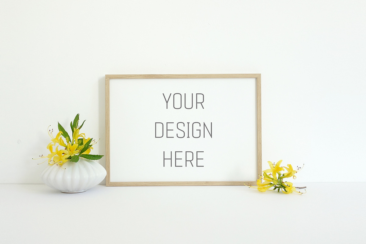 Spring Frame Mockup Bundle, A4 Frame, a Print Template by YOYO Photo (Photo 5 of 10)