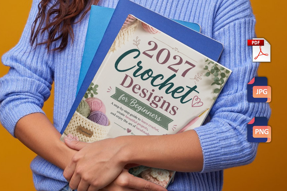 2027 Crochet Designs for Beginners, a Stationery Template by Designmela01 (Photo 5 of 6)