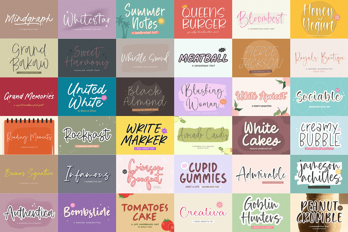 Sensational Mega Bundle! 99% off!, a Script Font by Balpirick Studio (Photo 3 of 9)