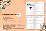 07 Days Daily Planner, a Stationery Template by Hurairagraphics (Thumbnail 3 of 4)
