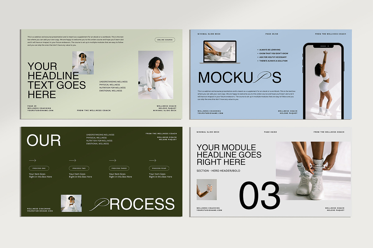 Wellness Coach Slide Deck Template, a Presentation Template by Amaré Creative (Photo 3 of 8)