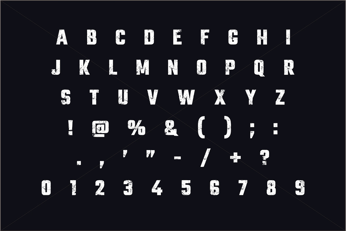 Worker Dream Grunge Font, a Slab Serif Font by Limited.studio (Photo 6 of 6)