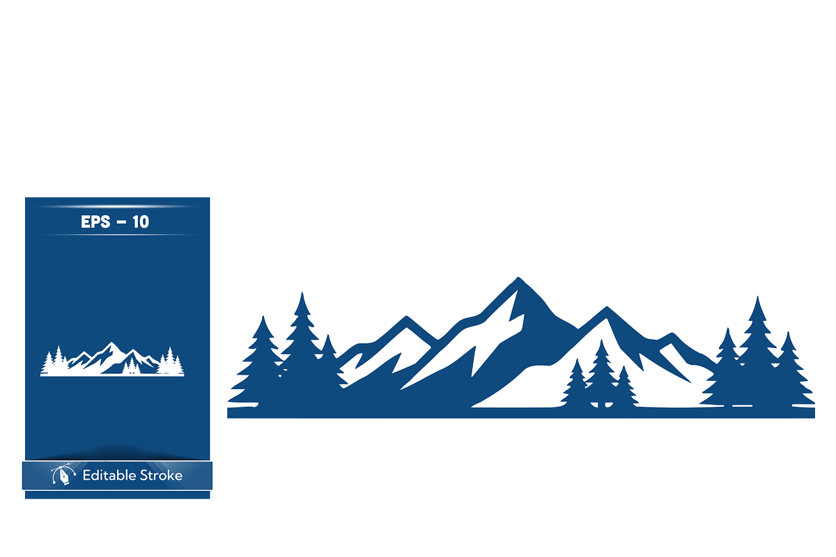 Majestic Mountain Landscape Graphic, a Decorative Illustration by CarWrap design (Photo 3 of 4)
