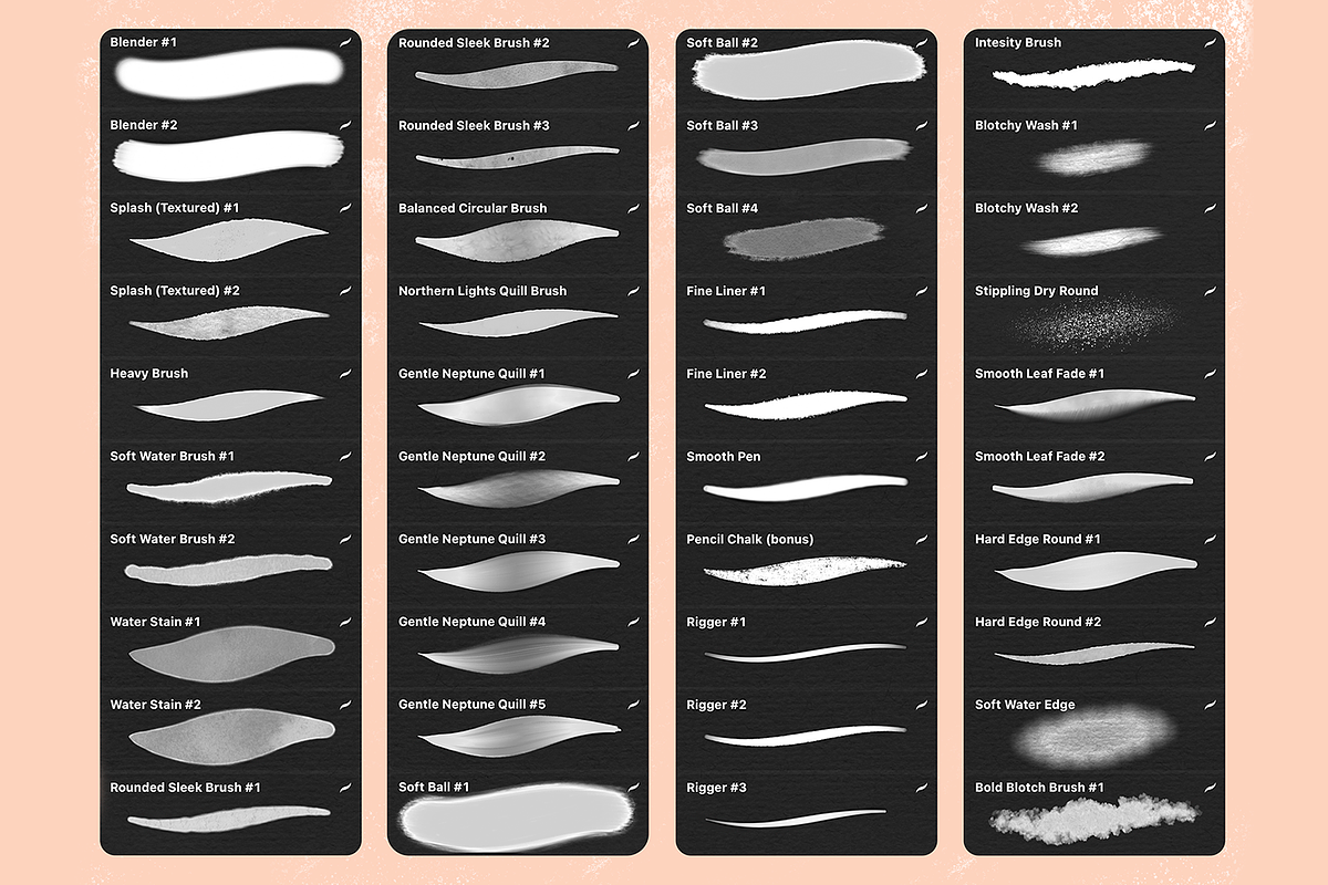 Neptune Watercolor Brushes, a Brush Add-On by Disyukov (Photo 6 of 8)