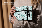 Cranes & Flowers PNG Patterns & Art, a Graphic by Gabba Delgado (Thumbnail 3 of 13)