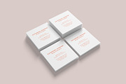Square Business Card Mockup Bundles, a Business Card Template by Graphic Aesthetic (Thumbnail 16 of 22)