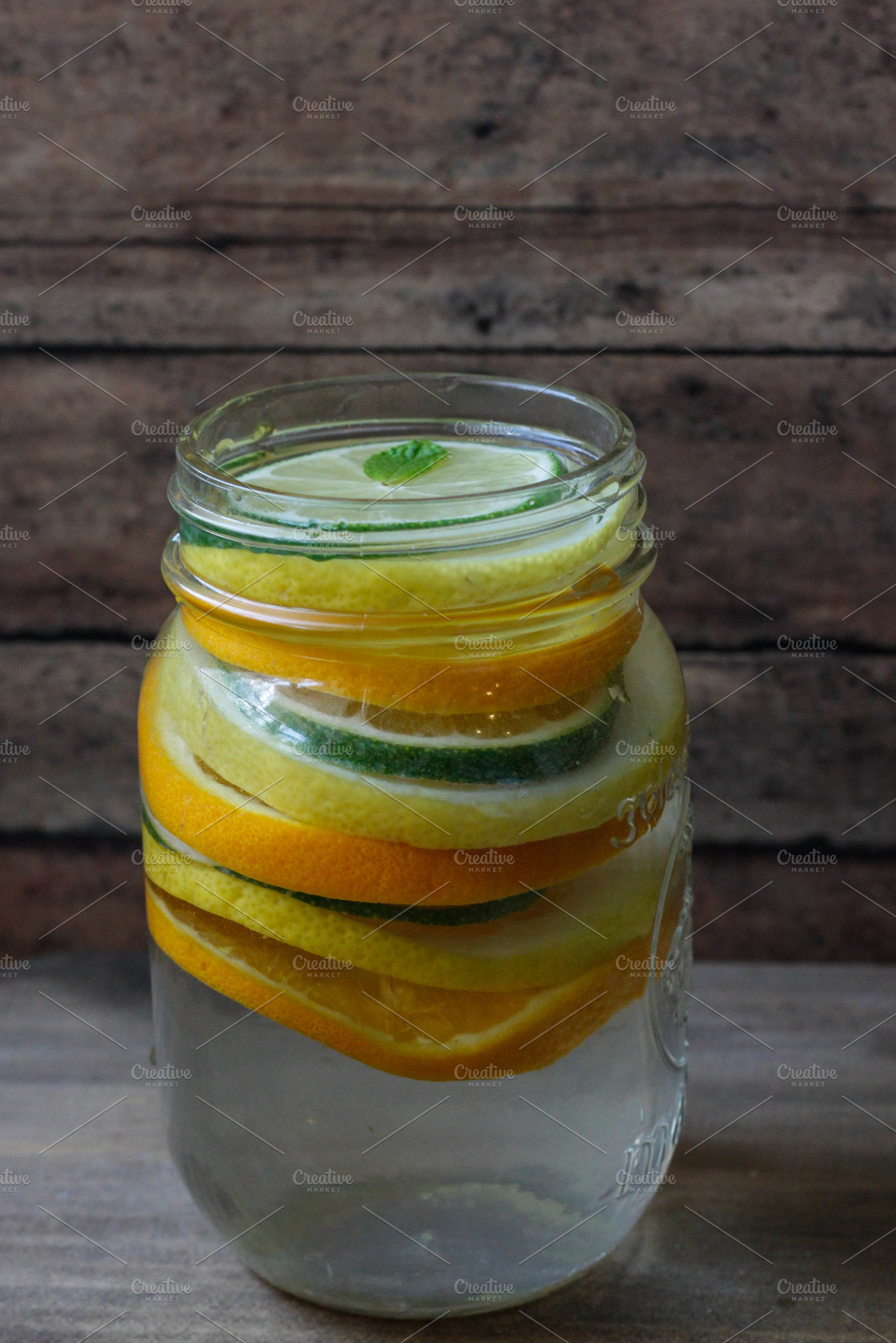 Citrus Infused Water, a Photo by Valeri Nick