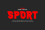 Merhan - Sporty Font, a Sans Serif Font by Iqsiart Studio (Thumbnail 2 of 7)