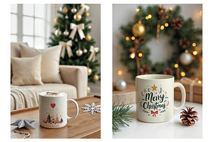 Christmas Mug Mockups