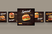 Burger - Instagram Post Template, a Social Media Template by UnicodeID (Thumbnail 3 of 4)