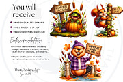 Autumn Cute animals with signs, a Seasonal Illustration by ThatsDesignArt (Thumbnail 2 of 10)