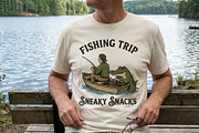 Fishing trip, Sneaky snack, a Person Illustration by Vectorlina (Thumbnail 2 of 4)