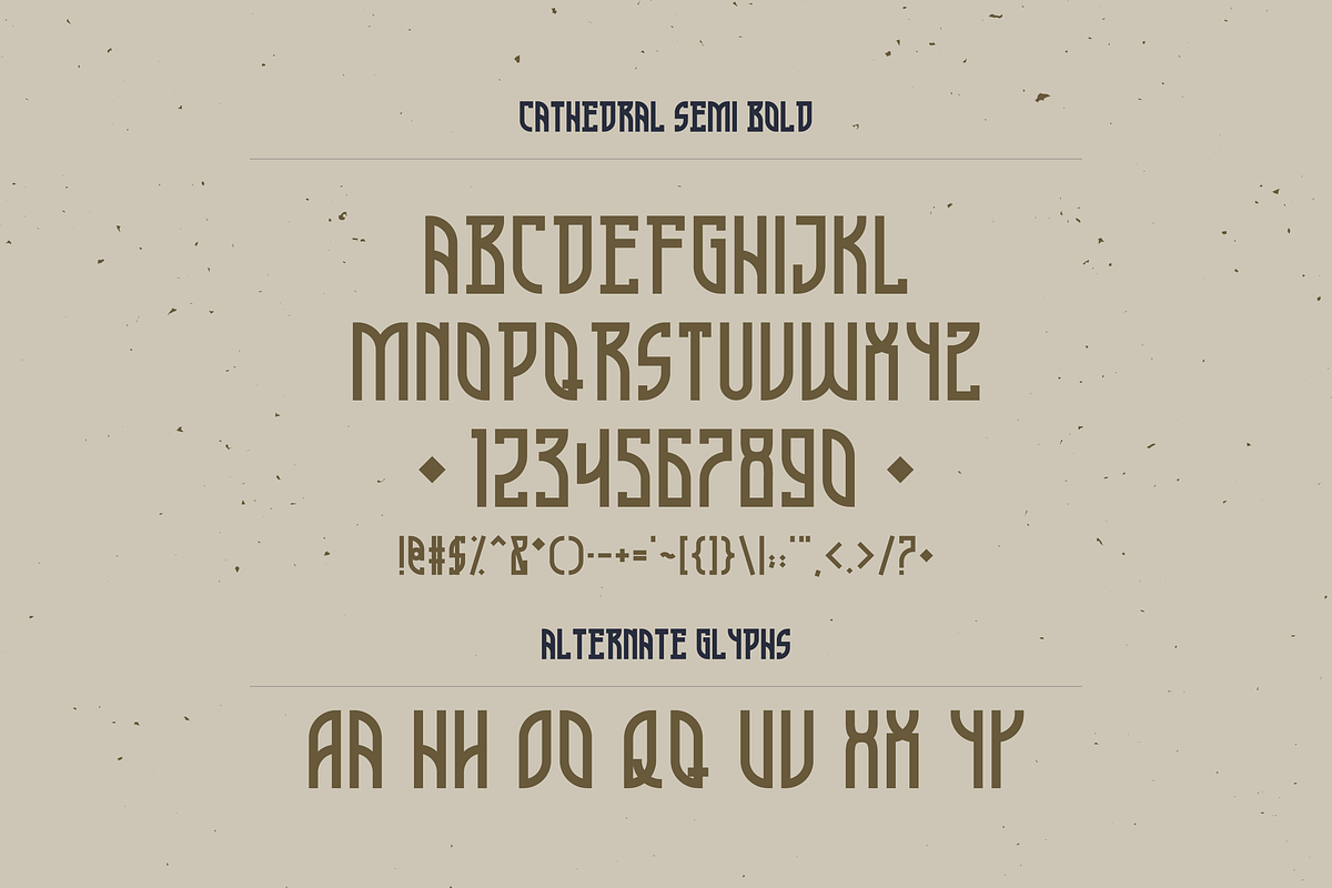 Cathedral — Display Typeface, a Font by Clint English (Photo 3 of 5)