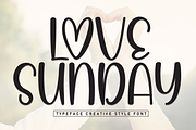 Love Sunday | Script Font, a Script Font by Scratchones (Thumbnail 1 of 9)