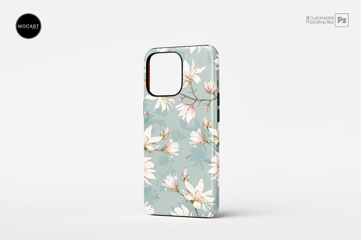 iPhone 13-14 Pro Tough Case Mockup, a Wearable Device Mockup by Mocart (Photo 3 of 11)