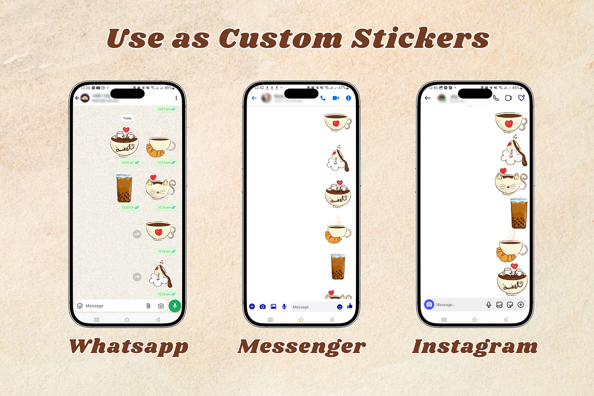 Cute Stickers For Coffee Lovers, an Illustration by tawakkultales (Photo 3 of 4)
