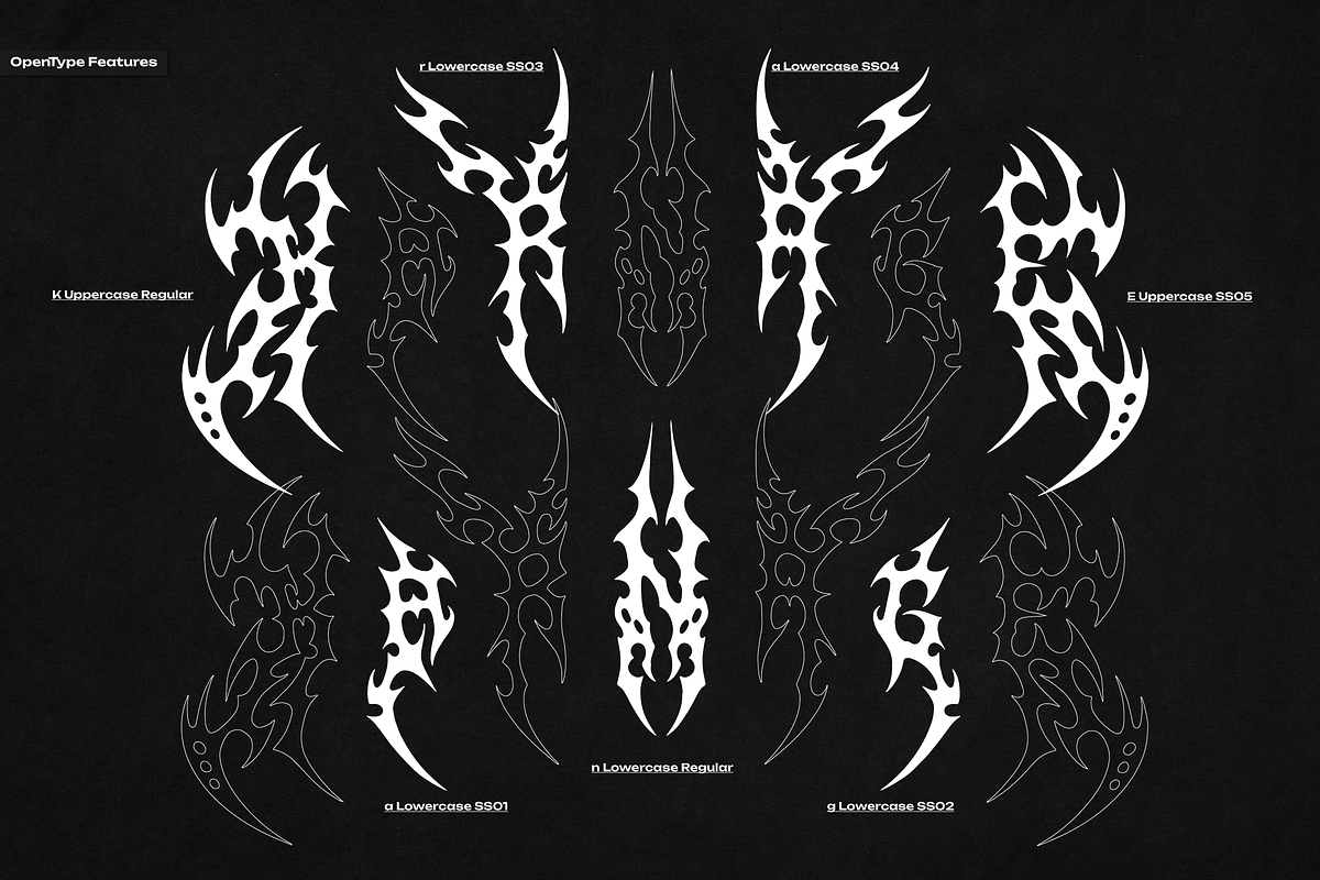 Karnage | Black Metal Font, a Blackletter Font by Denustudios (Photo 10 of 12)