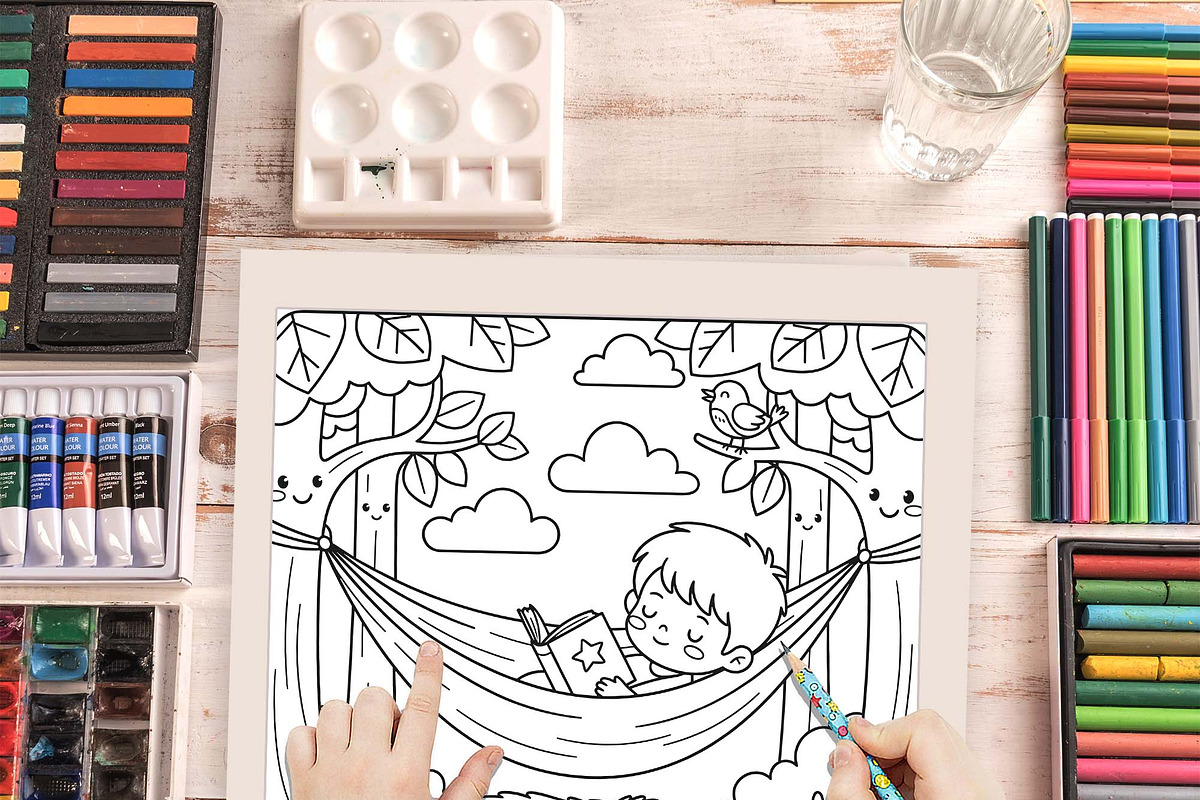 Cozy Times Chill Moments Book pages, an Illustration by one-touch (Photo 8 of 9)