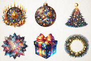 Celestial Christmas Clipart, an Illustration by RobertsArt (Thumbnail 7 of 7)