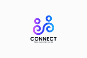 People Logo Connection Technology, a Branding & Logo Template by Signatoro (Thumbnail 1 of 3)