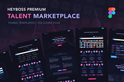 Dark Talent Marketplace in Figma, a Websites & App Template by emagweb (Thumbnail 1 of 2)